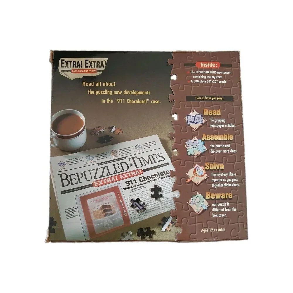 911 Chocolate Bepuzzled NIB 1997 VTG